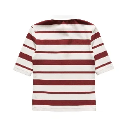 Acne T-shirts and Polos Red/ecru