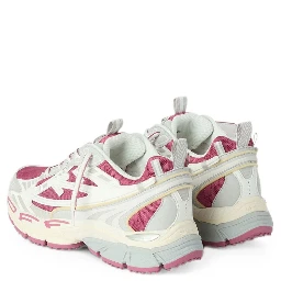 Off White Sneakers Magenta red / White