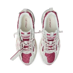Off White Sneakers Magenta red / White