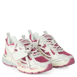 Off White Sneakers Magenta red / White