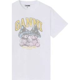 GANNI T-shirts and Polos Bright white