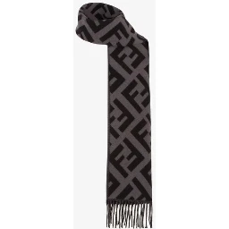 Fendi Scarfs Grey/Black
