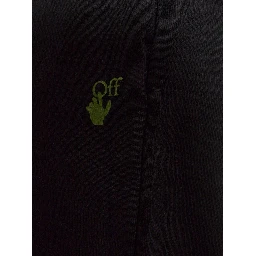 Off White Trousers Black