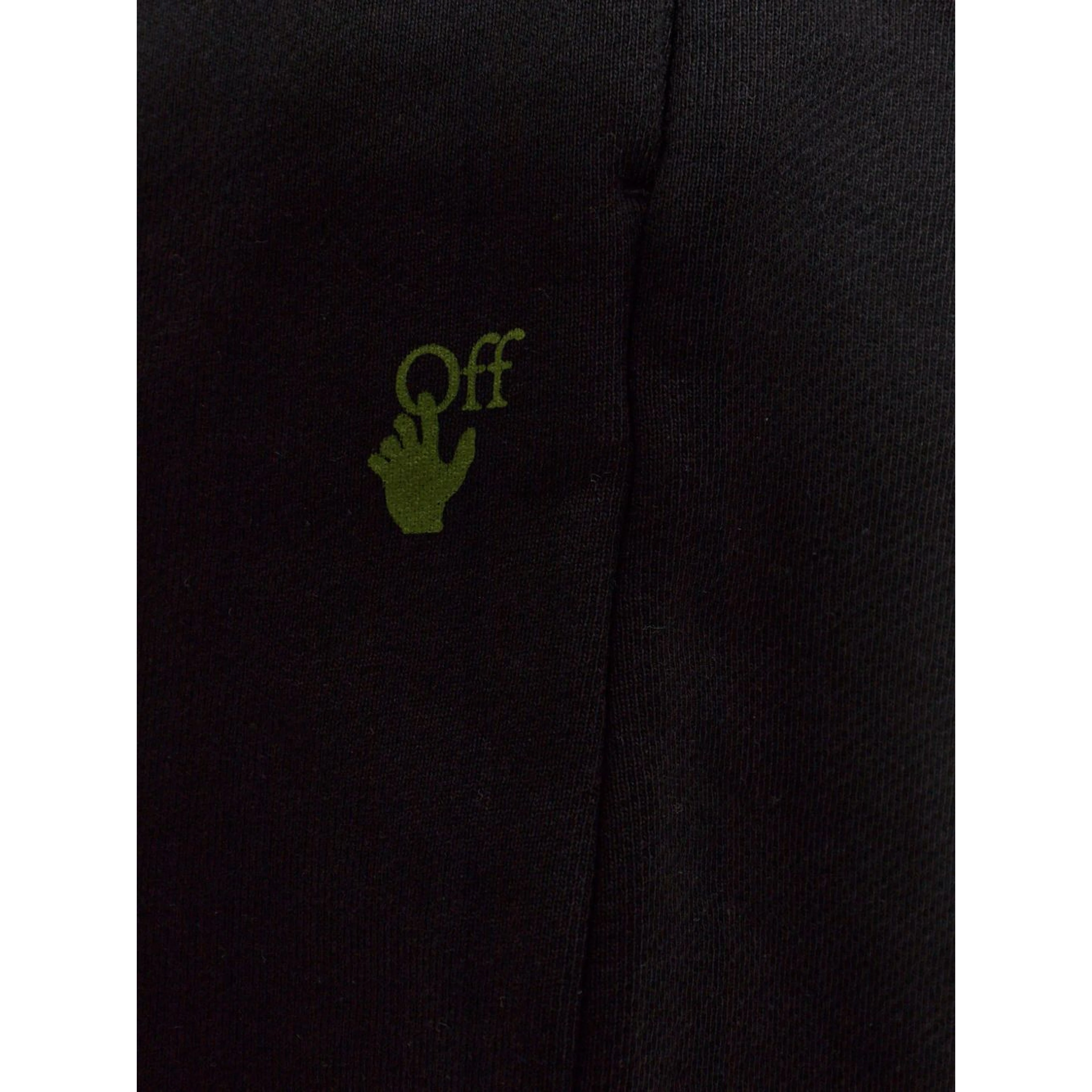 Off White Trousers Black