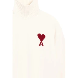 Ami Sweaters Off white/red