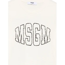 MSGM KIDS T-shirts and Polos Cream