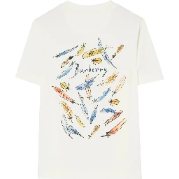 Burberry T-shirts and Polos Chalk