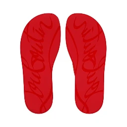 Christian Louboutin Flat shoes Red