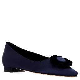 Manolo Blahnik Flat shoes Navy