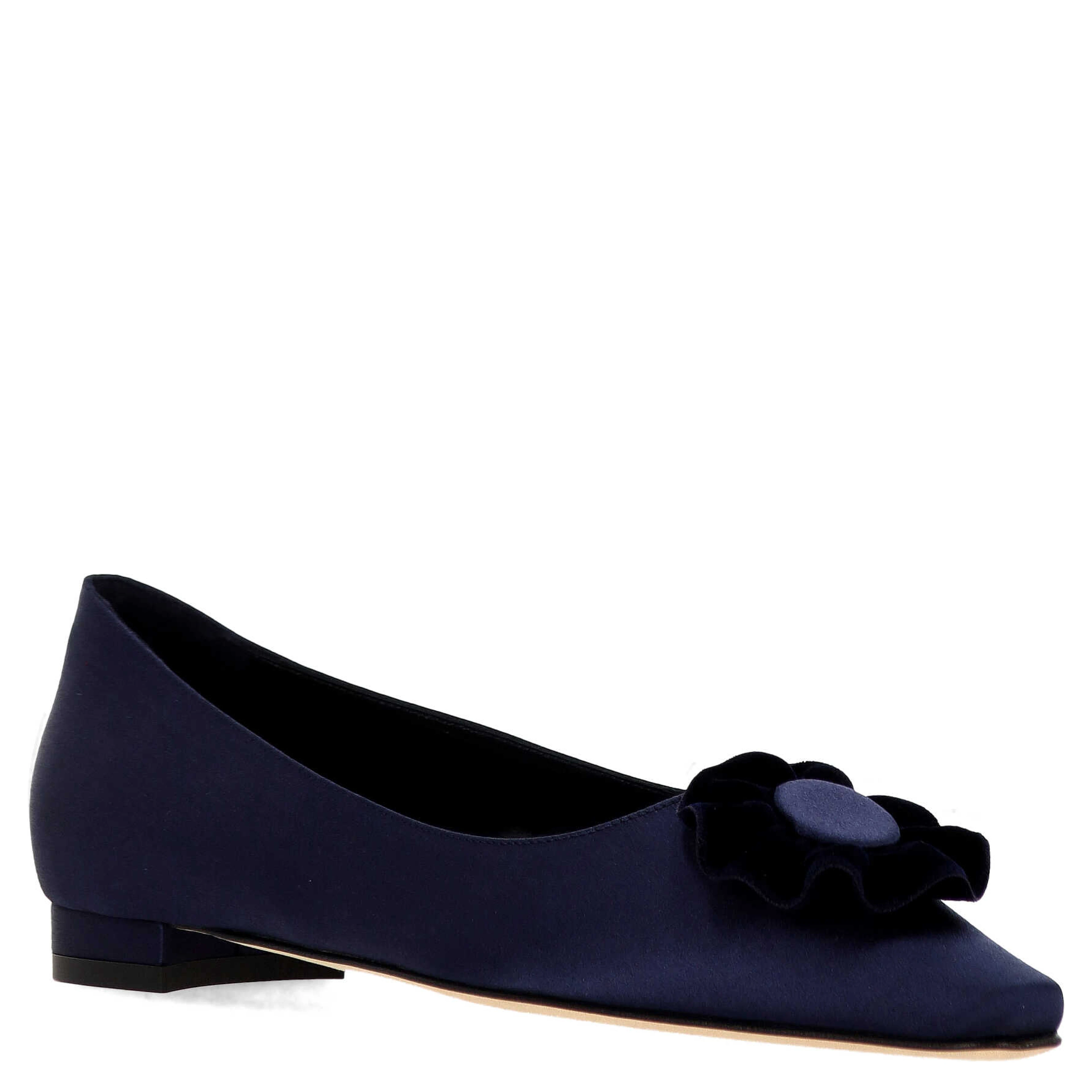 Manolo Blahnik Flat shoes Navy