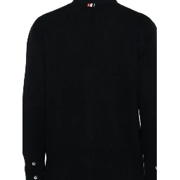 Thom Browne Sweaters Navy Blue/ White