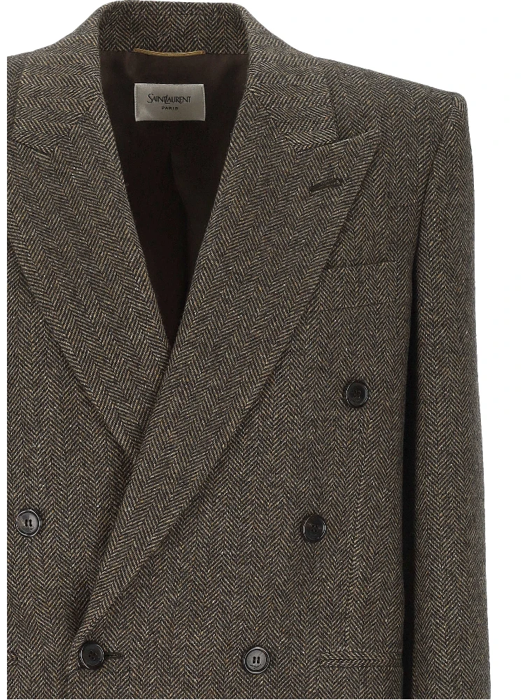 Saint Laurent Jackets Brown alternative