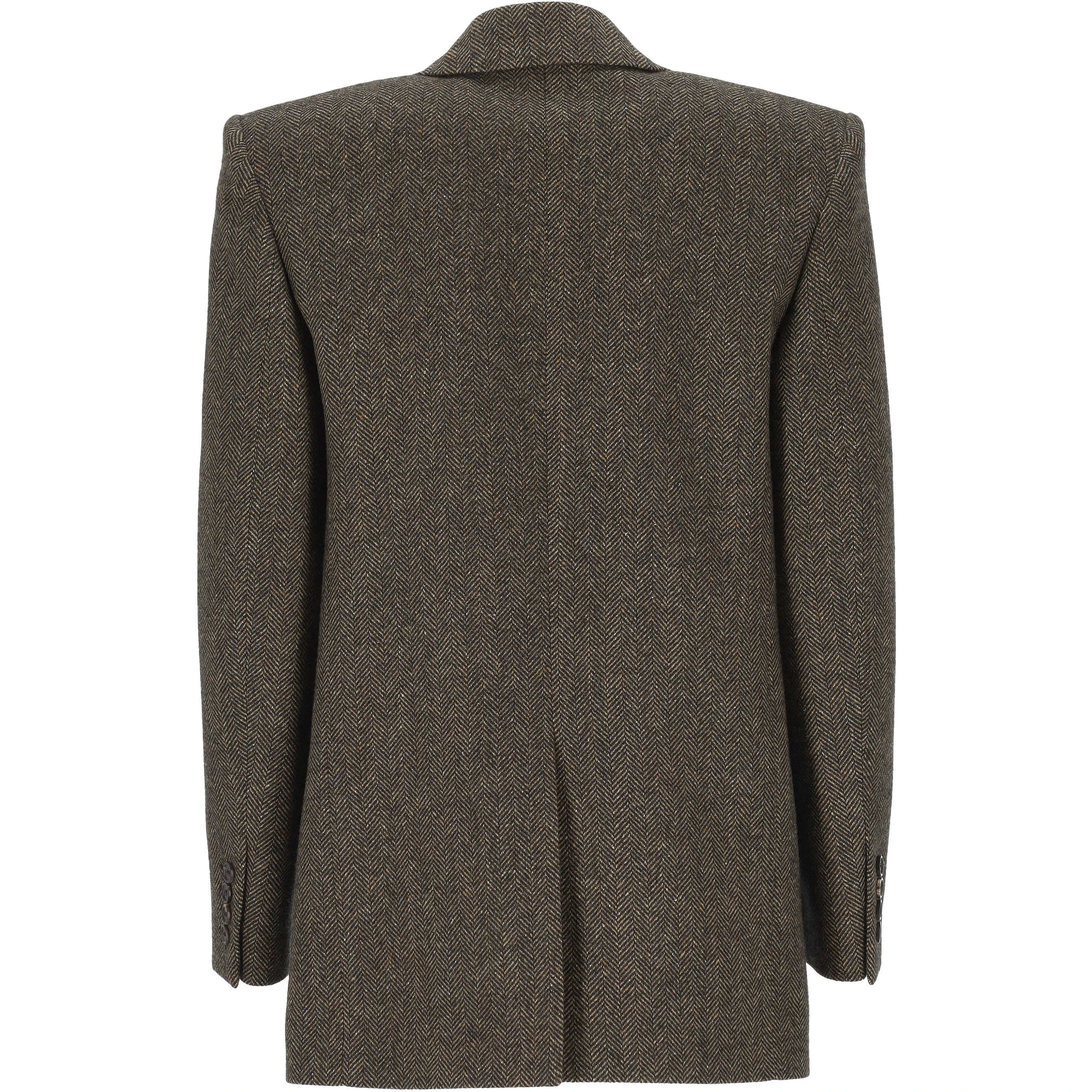 Saint Laurent Jackets Brown
