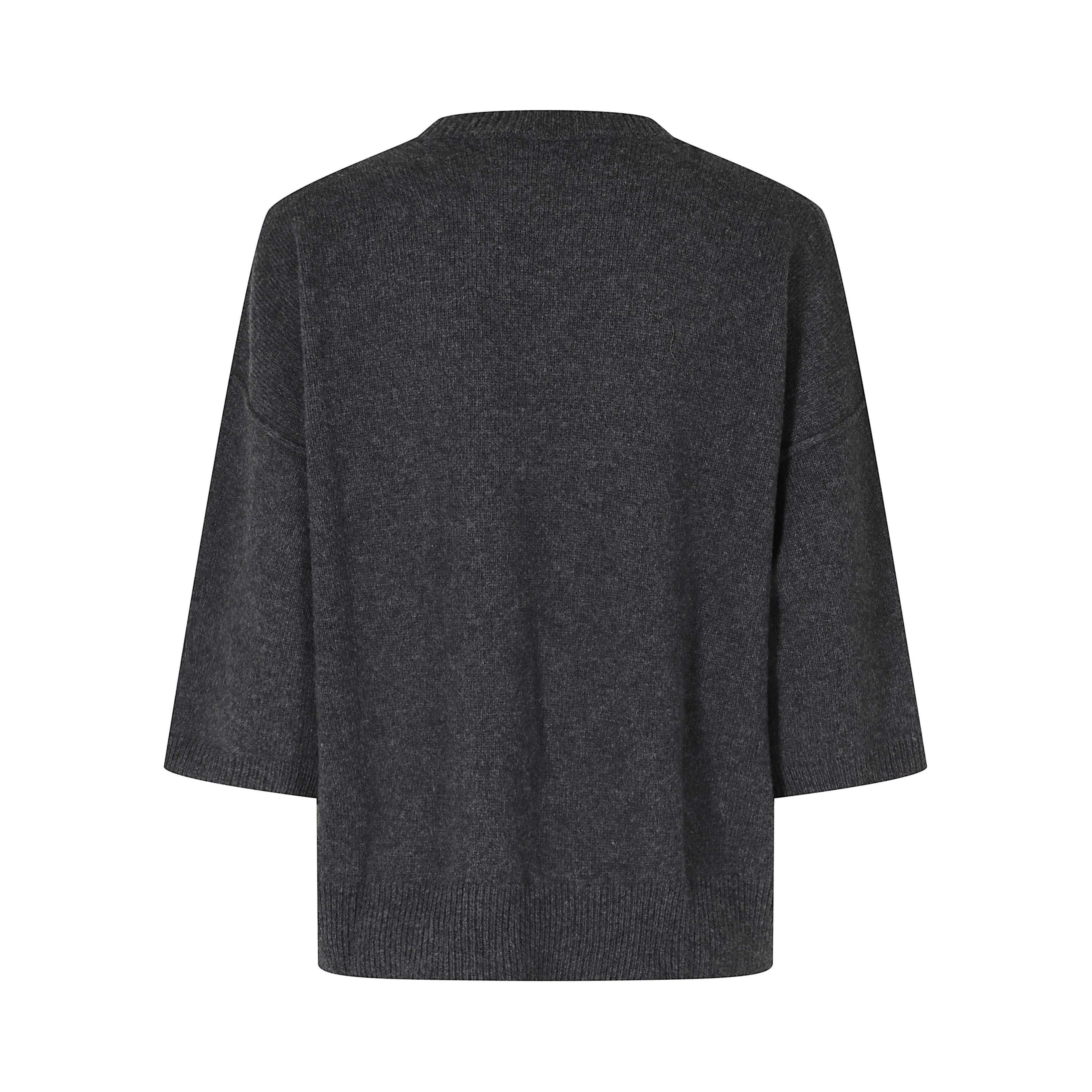 MAGLIA GIROCOLLO CON APERTURA MANICHE 3/4