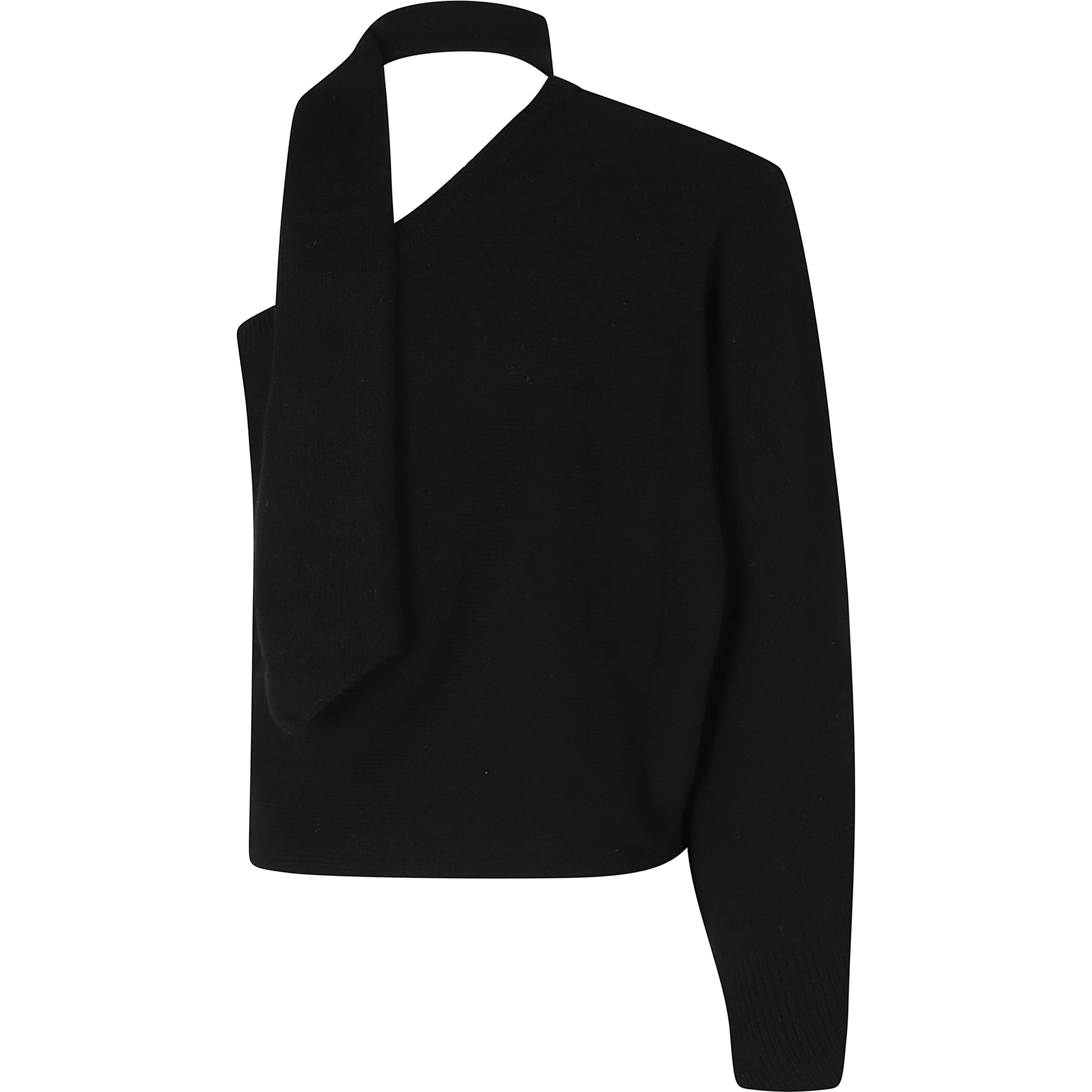 MAGLIA MONOSPALLA CON SCIARPINA