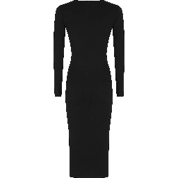 ABITO MIDI SPALLA CUT OFF IN VISCOSA
