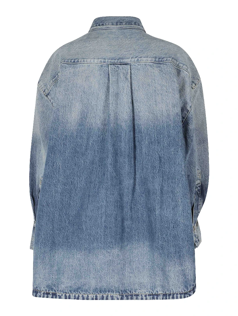 BOMBER WASHED DENIM