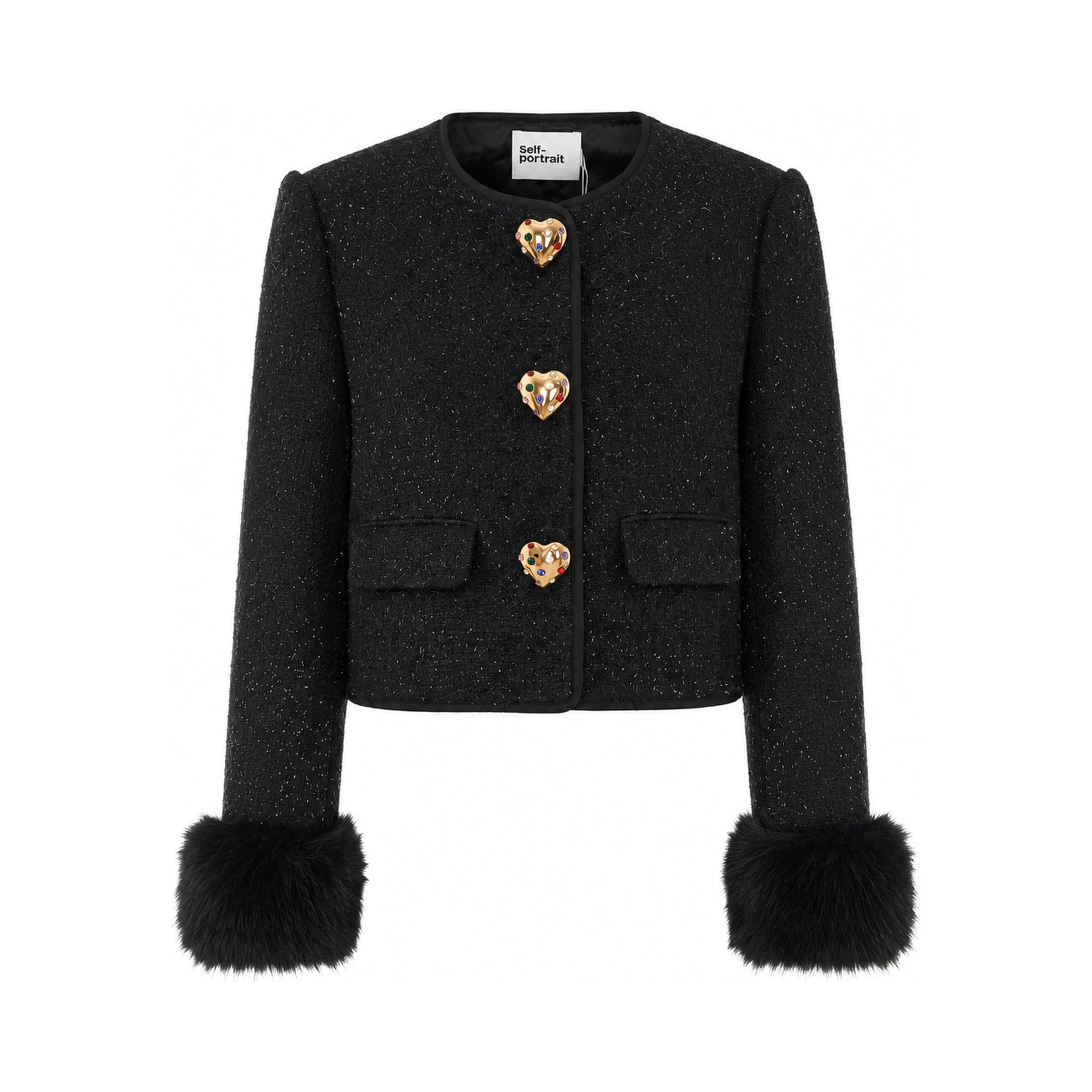 SELF PORTRAIT Jackets Black
