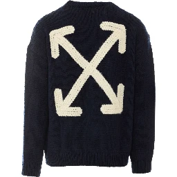 Off White Sweaters Blue