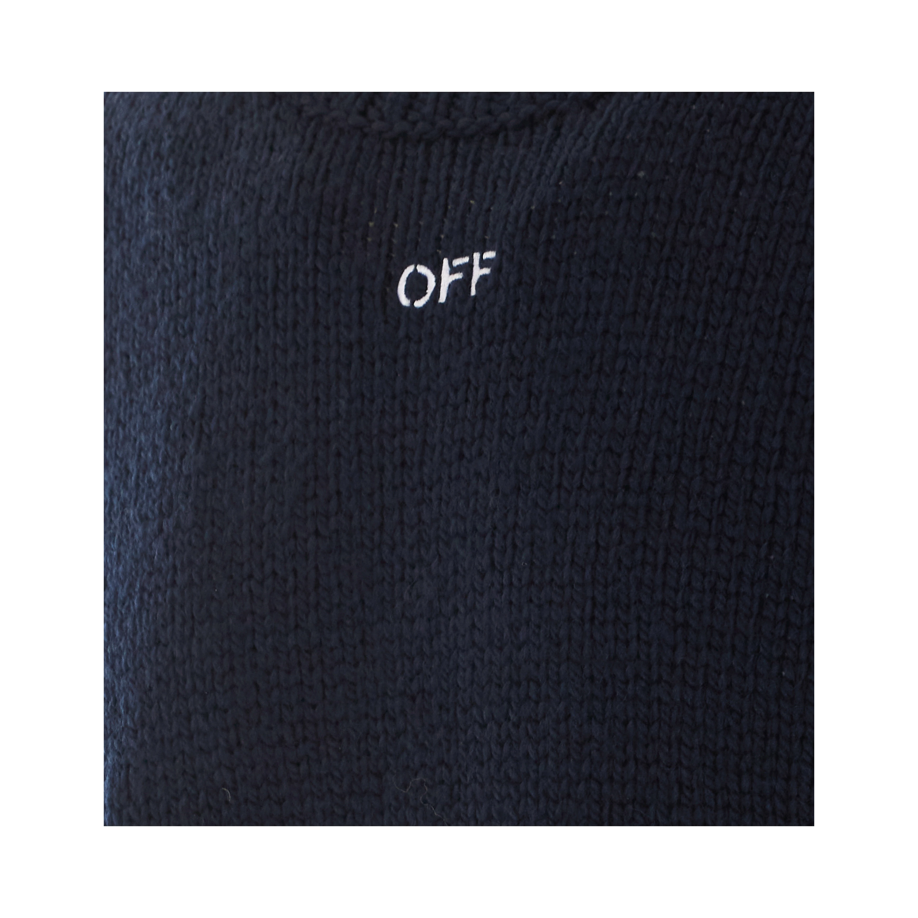 Off White Sweaters Blue