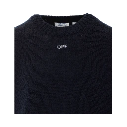 Off White Sweaters Blue