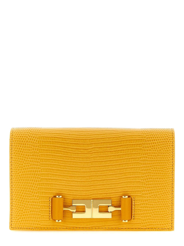 Beige Polyester Crossbody Bag