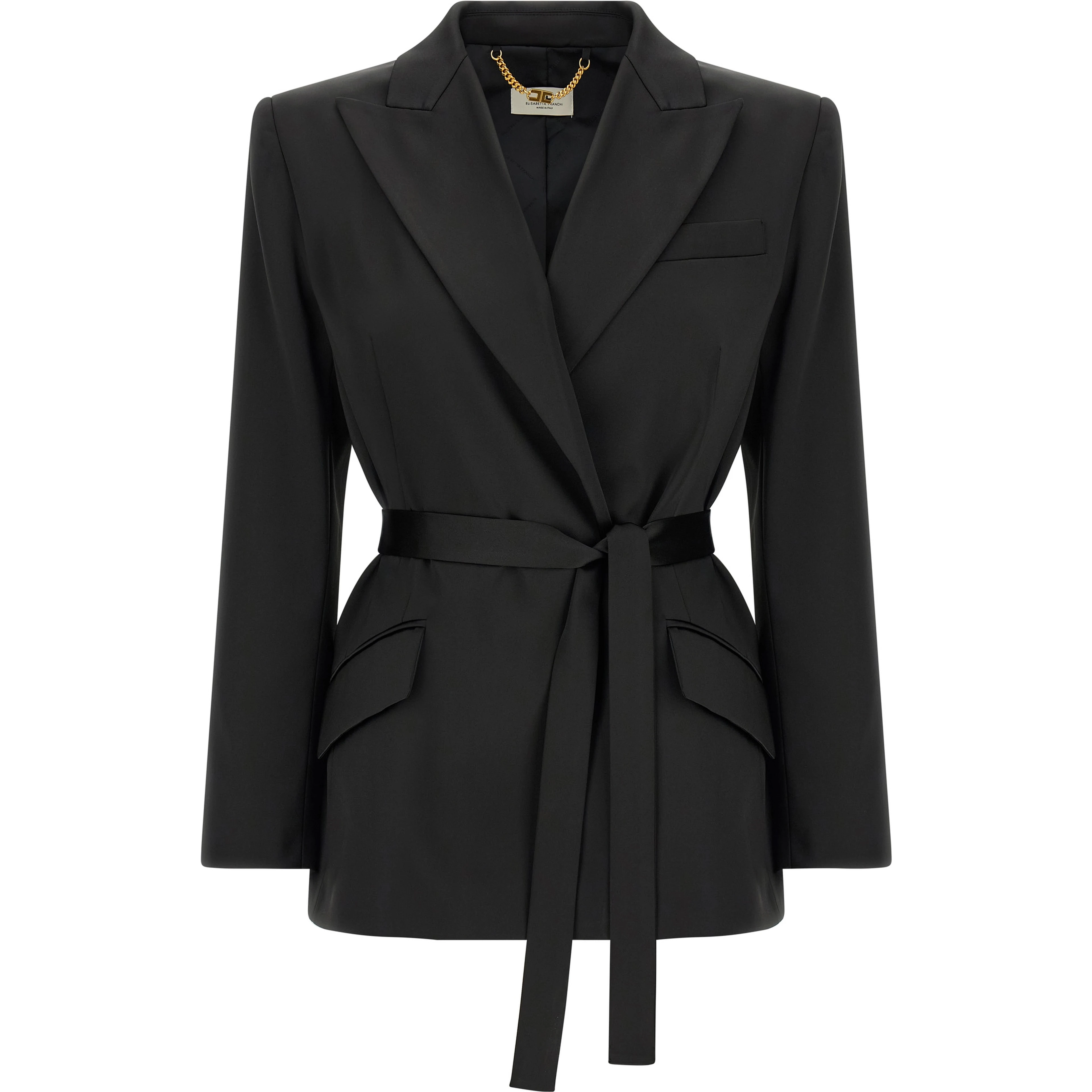 Black Polyester Blazer