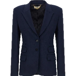 Blue Polyester Blazer