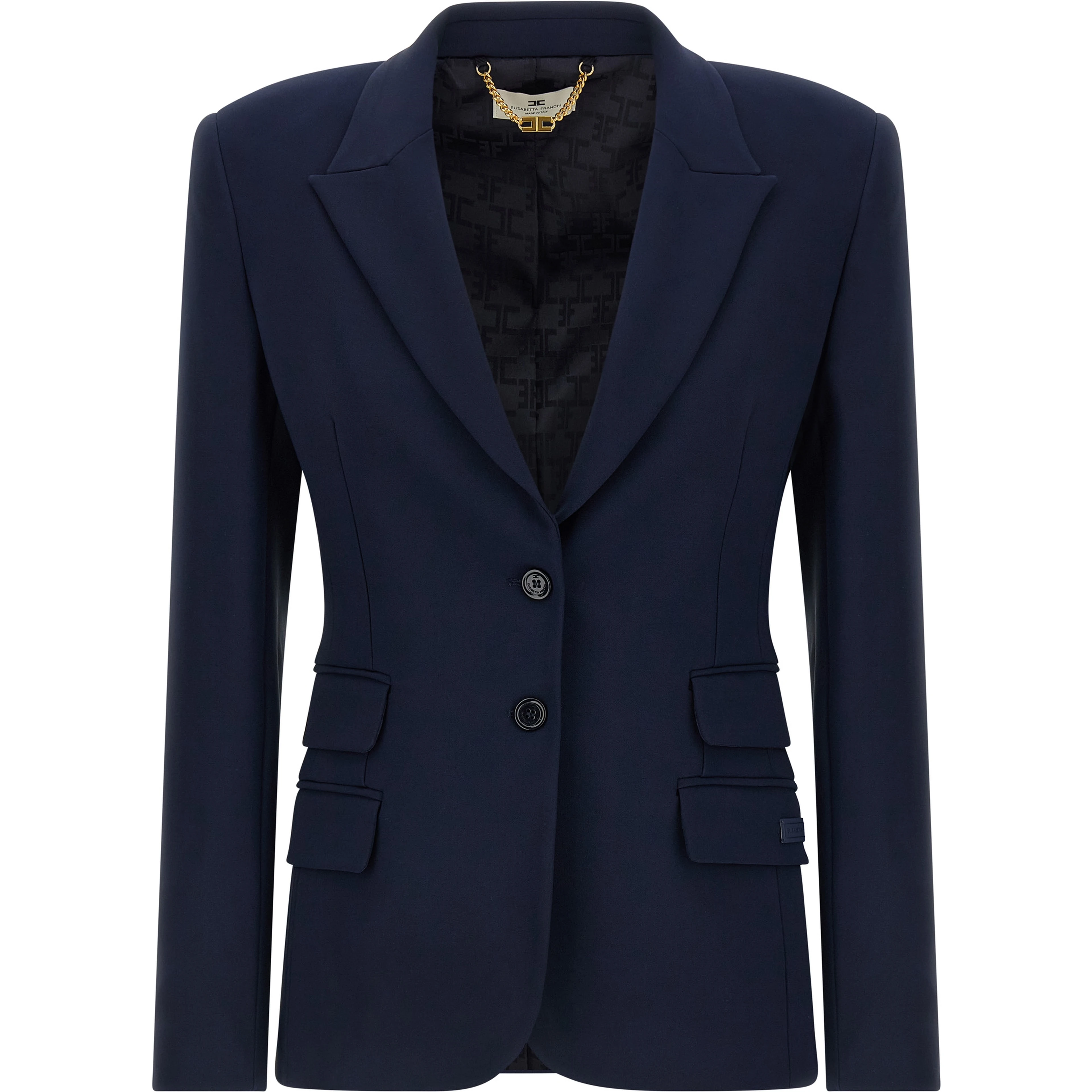 Blue Polyester Blazer