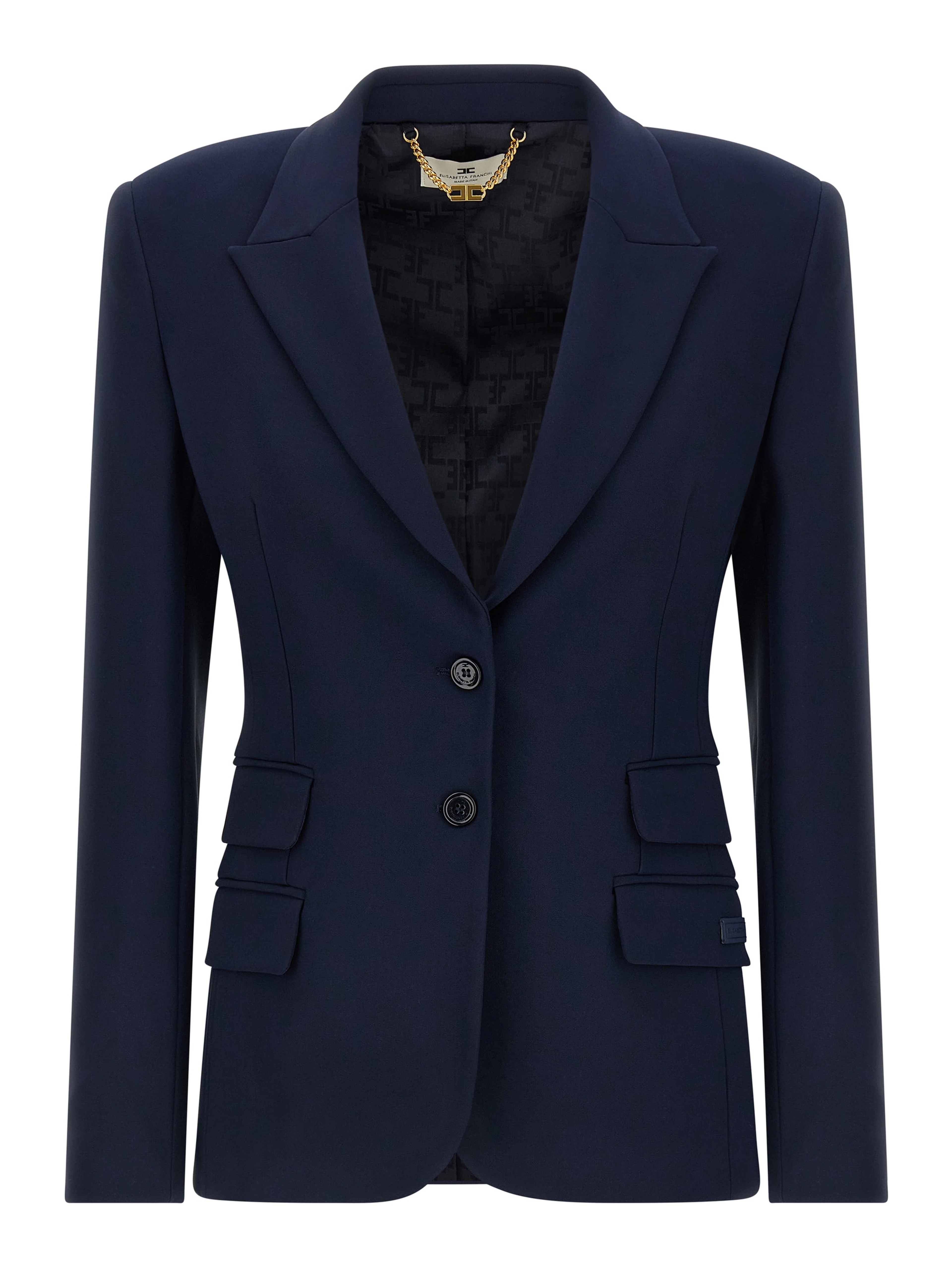 Blue Polyester Blazer