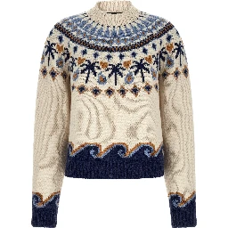 Multicolor Virgin Wool Cardigan