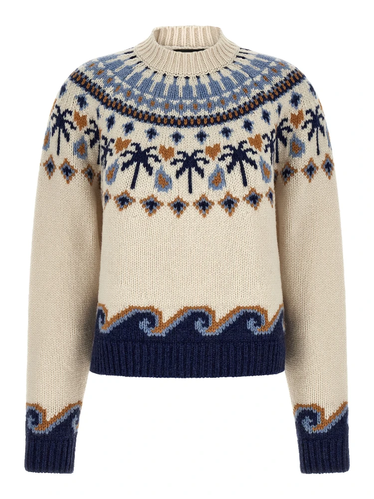 Multicolor Virgin Wool Cardigan