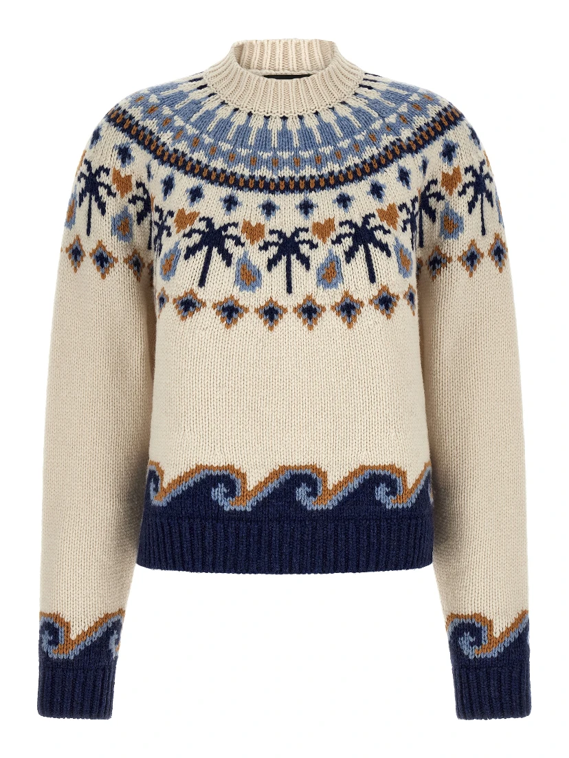 Multicolor Virgin Wool Cardigan