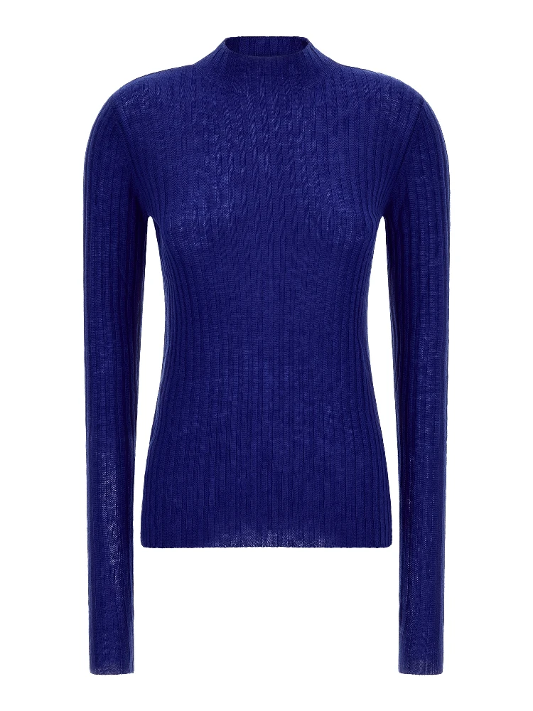 Blue Wool Cardigan