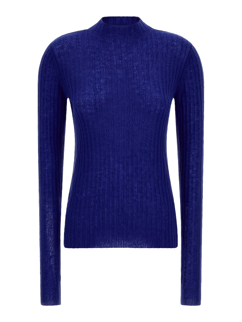 Blue Wool Cardigan