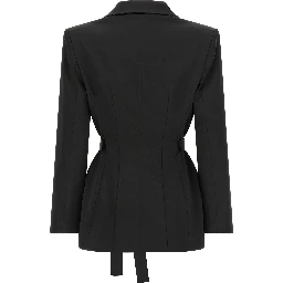 Black Polyester Blazer