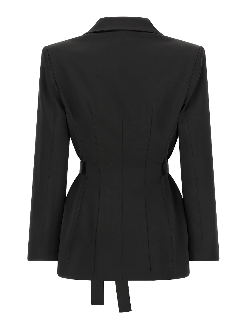 Black Polyester Blazer