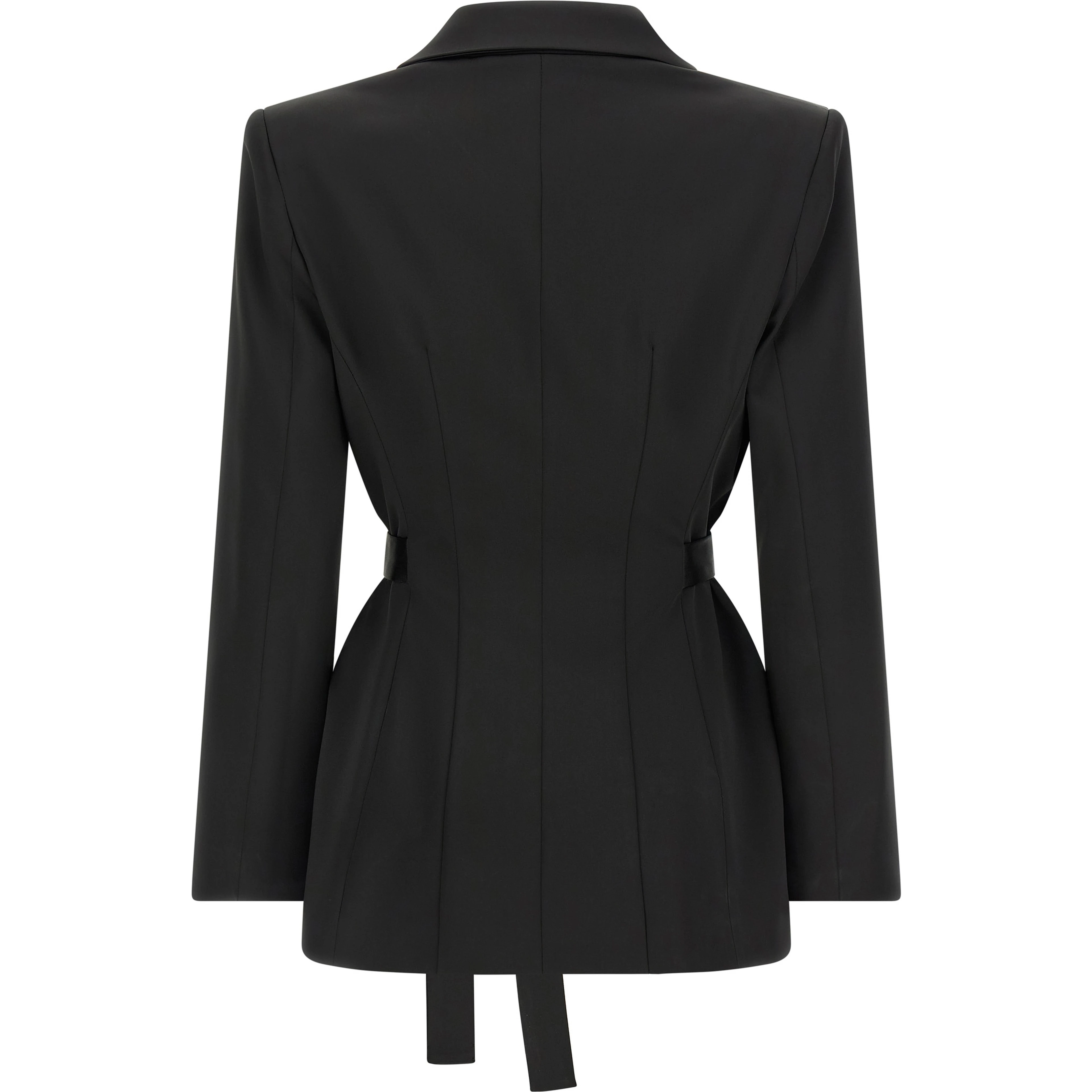 Black Polyester Blazer