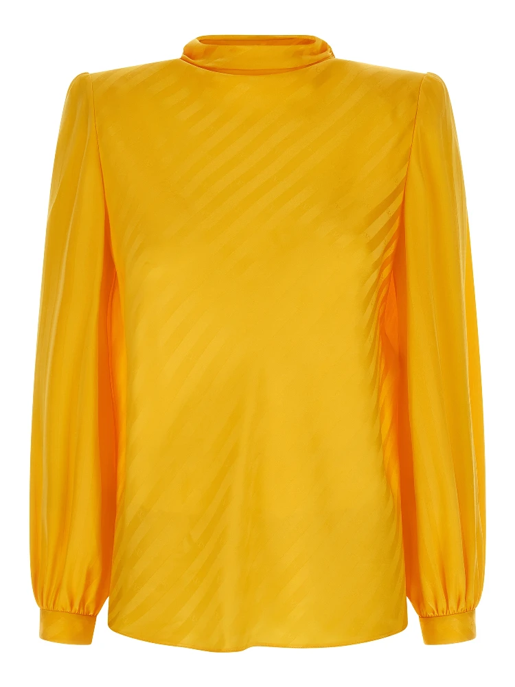 Bicolor Silk Blouse