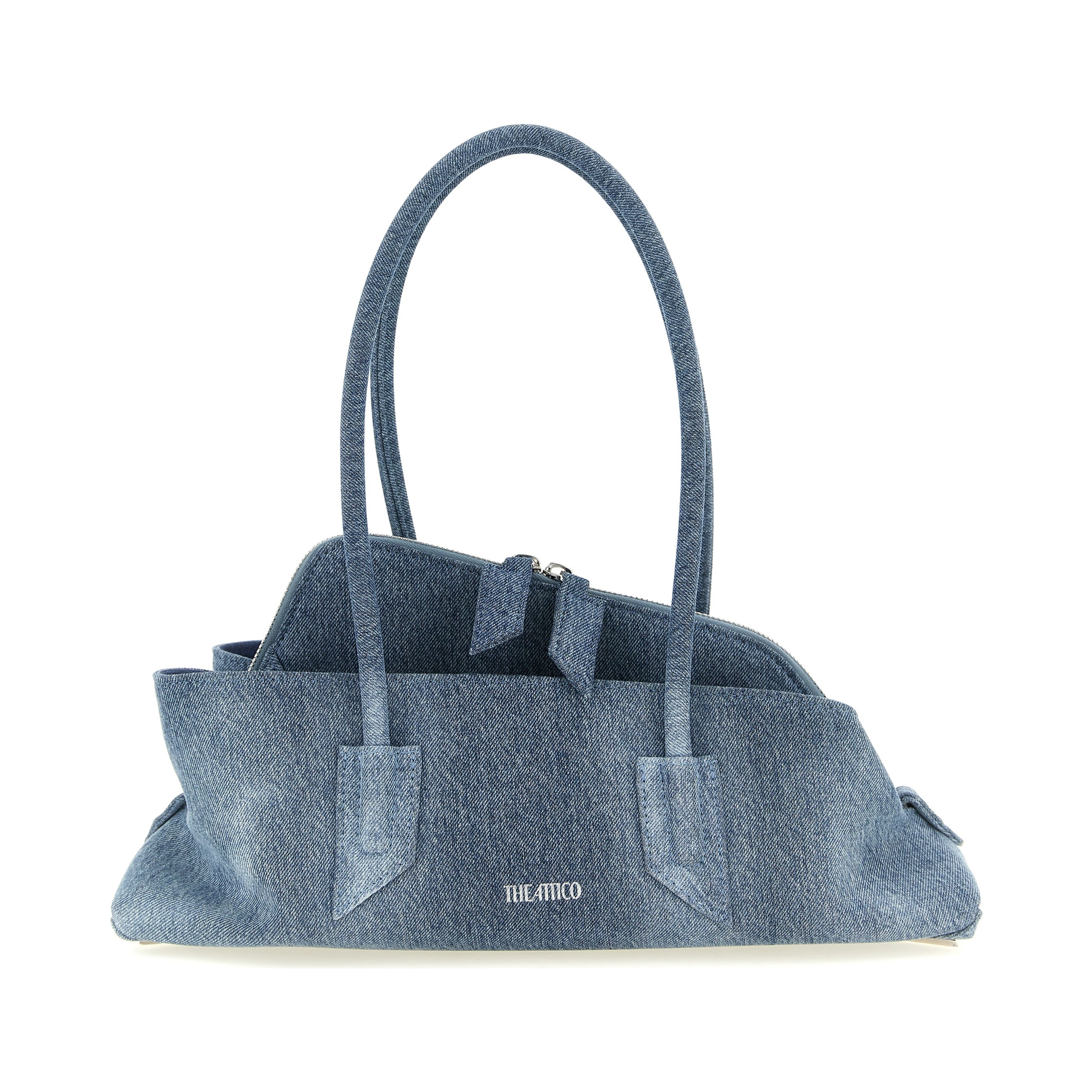 Blue Cotton Shoulder Bag