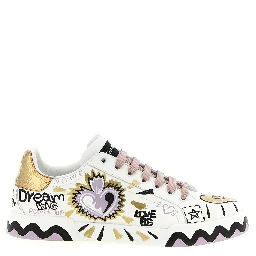 Multicolor Calfskin Low Top Sneakers