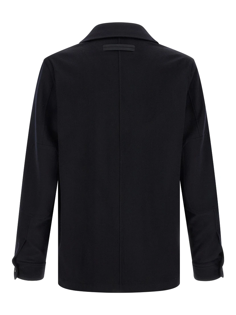 Blue Wool Blouse