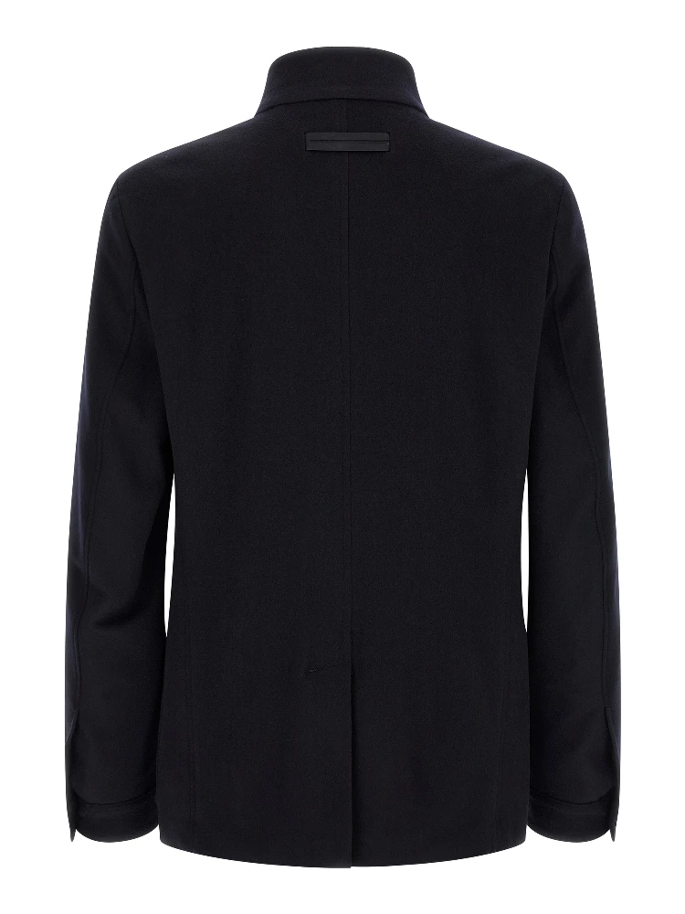 Blue Cashmere Full-Length Jacket alternative