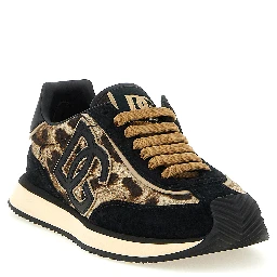 Multicolor Cotton Low Top Sneakers