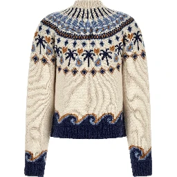 Multicolor Virgin Wool Cardigan