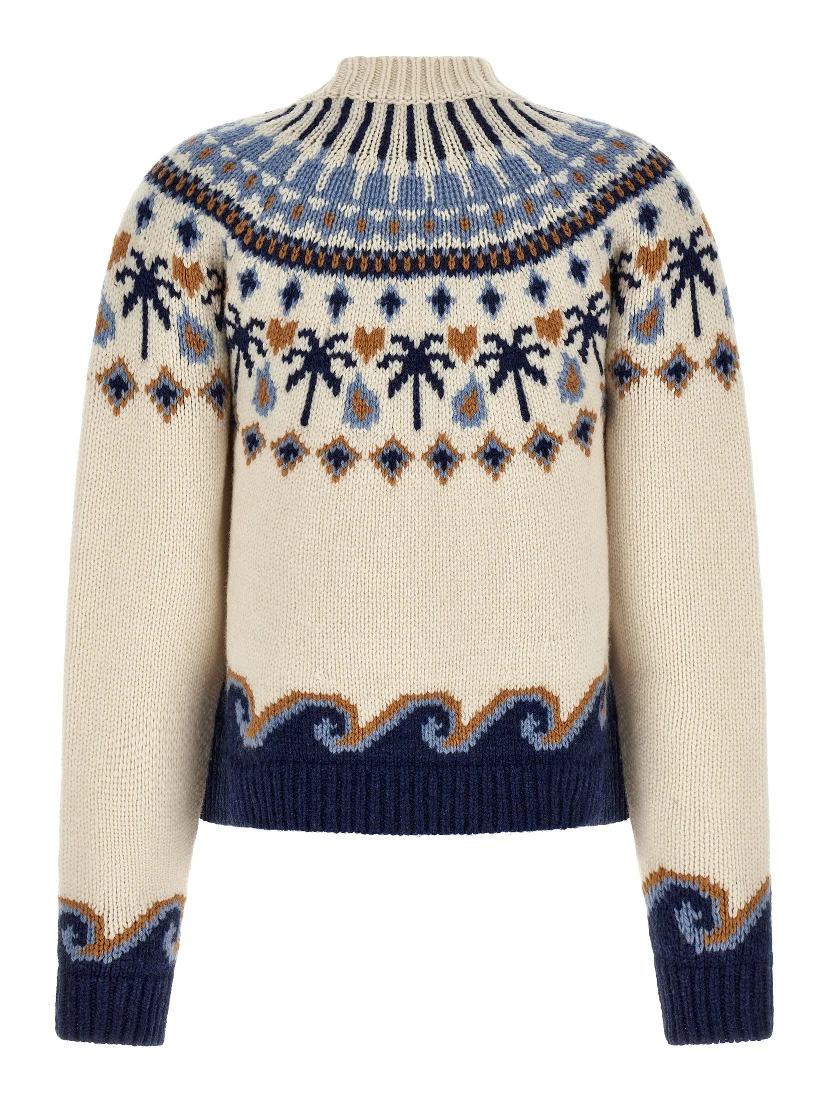 Multicolor Virgin Wool Cardigan