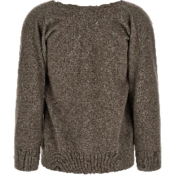 Brown Virgin Wool Cardigan