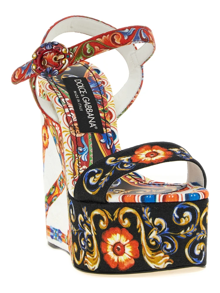 Multicolor Viscose Wedge Sandals alternative
