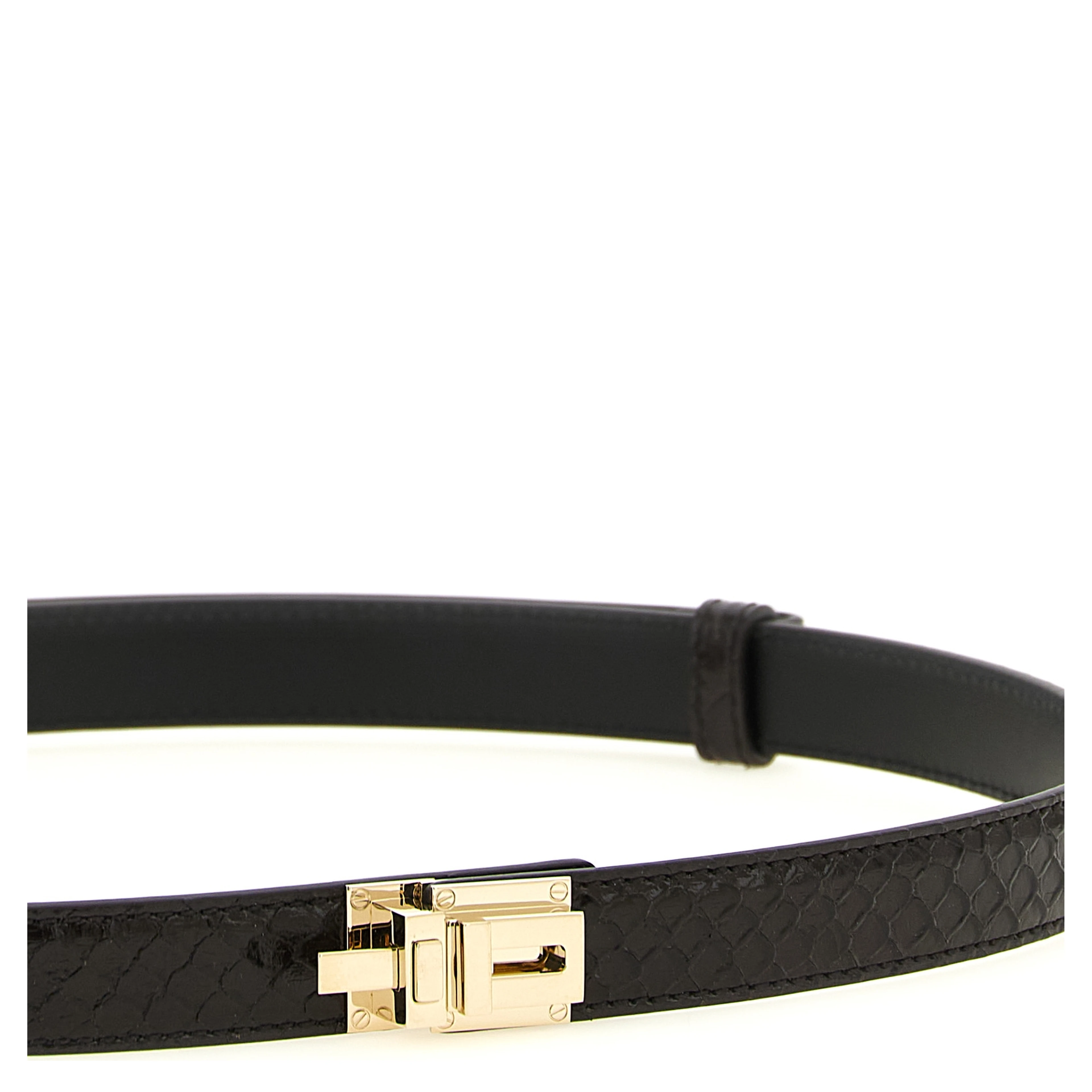 Brown Calfskin Regular Belt