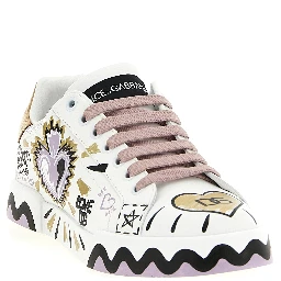 Multicolor Calfskin Low Top Sneakers